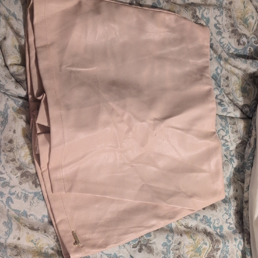 Guess Blush Leather Skirt